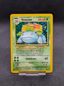 Venusaur 15/102 Holo Base Set Pokemon Card WOTC LP EXCELLENT+ - Image 1