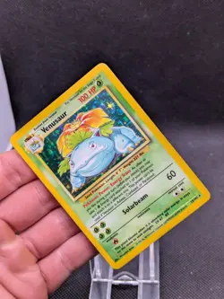 Venusaur 15/102 Holo Base Set Pokemon Card WOTC LP EXCELLENT+ - Image 2