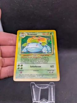 Venusaur 15/102 Holo Base Set Pokemon Card WOTC LP EXCELLENT+ - Image 3