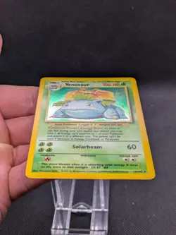 Venusaur 15/102 Holo Base Set Pokemon Card WOTC LP EXCELLENT+ - Image 4