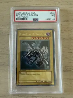 Red-Eyes Black Dragon SDJ-001 1st Edition PSA 7 - Image 1