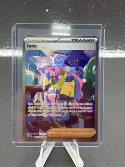 Iono 237/091 Special Illustration Rare Pokemon TCG SV: Paldean Fates NM - Image 1