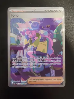 Iono 237/091 Paldean Fates Special Illustration Rare Pokemon TCG Card NM - Image 1