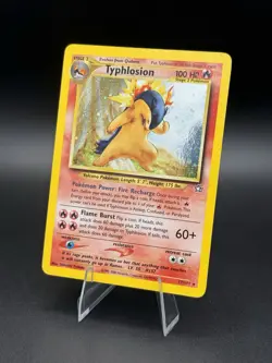Typhlosion 17/111 Neo Genesis Holo Rare Vintage 2000 Pokemon Card MP/HP - Image 1
