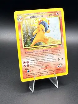 Typhlosion 17/111 Neo Genesis Holo Rare Vintage 2000 Pokemon Card MP/HP - Image 2