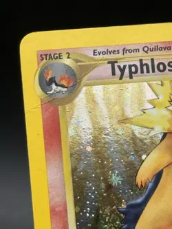 Typhlosion 17/111 Neo Genesis Holo Rare Vintage 2000 Pokemon Card MP/HP - Image 3
