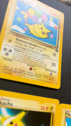 Promo Pikachu World Collection 2000 Pokemon Cards - (8 of 9 Cards) with binder - Image 2