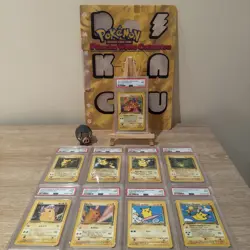 Pokemon Pikachu World Collection 2000 PSA 9 Full Graded Set + Binder - Image 1