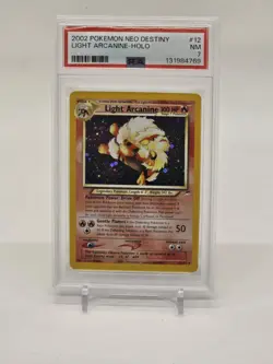 2002 Pokemon Neo Destiny #12/105 Light Arcanine Holo PSA 7 NM - Image 1