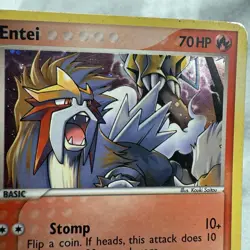 Pokemon TCG Entei 1/17 Pop Series 2 (MP) Holo Rare - Image 2