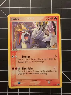 Entei 1/17 Rare POP Series 2 Pokemon Card - Non Holo - NM - Image 1