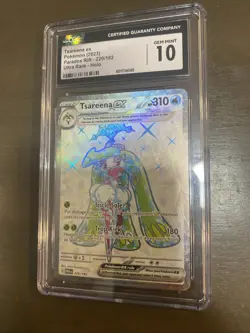 Tsareena EX 2023 Pokemon Paradox Rift Ultra Rare Holo 220/182 CGC 10 GEM MINT - Image 1