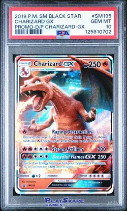 Pokemon Card PSA 10 Charizard GX SM195 Sun & Moon Promo Detective Pikachu 2019 - Image 1