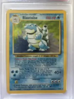 1999 POKEMON GAME BLASTOISE-HOLO, Professionally Graded, PSA 8, NM-MINT - Image 1