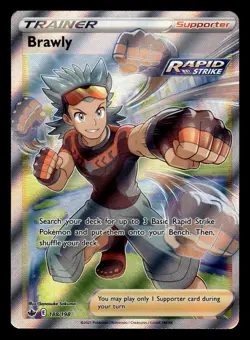 Brawly 188/198 Ultra Rare Chilling Reign Pokemon Card - Image 1