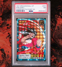 PSA 7 1997 SUPER SAIYAN 4 SON GOKU #837 DRAGON BALL GT CARDASS PT 26 GRADED CARD - Image 5