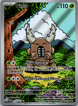 Pinsir - 168/167 - Illustration Rare NM-Mint Pokemon SV06 - Twilight Masquerade - Image 1