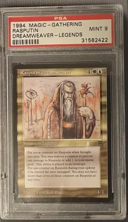 Rasputin Dreamweaver PSA 9 - Magic The Gathering - Legends - MTG - Image 1