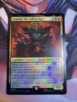 MTG Sauron, the Lidless Eye Foil LTR #288 Lord of the Rings Magic LOTR - Image 1