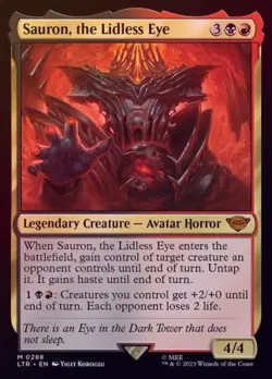 MTG The Lord of the Rings: Tales of Middle-Earth - Sauron, the Lidless Eye (Foil - Image 1