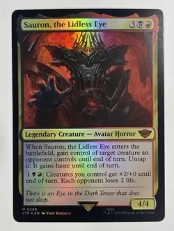 Sauron, The Lidless Eye Foil Lord Of The Rings Near Mint NM MTG Magic - Image 1