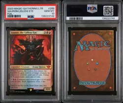 2023 MTG FOIL Sauron, the Lidless Eye - LOTR #288 PSA 10 GEM MINT - POP 4! - Image 3