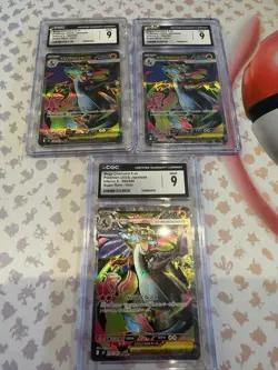 Pokemon Japanese Charizard CGC Graded 9 Bundle/Lot! 3 Cards (Mega Charizard SR) - Image 1