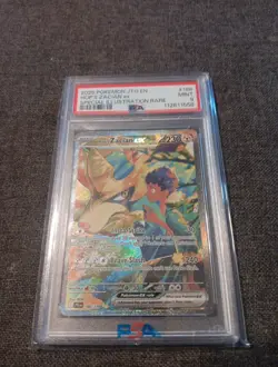 Pokemon 2025 JTG En-Journey Together #186 Hop's Zacian EX PSA 9 - Image 1