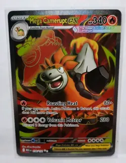 Pokemon Mega Camerupt ex 156/132 Mega Evolution Ultra Rare Holo NM English - Image 1