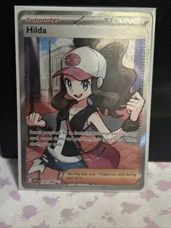Pokemon TCG Hilda 164/086 Sv: White Flare Full Art Ultra Rare Holo Trainer - Image 1