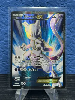 Mewtwo EX Full Art 157/162 Pokemon Card 2015 Breakthrough Holo Ultra Rare NM - Image 1