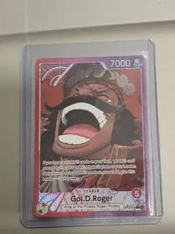 One Piece CCG Gol.D.Roger OP13-003 Leader Alt Art NM English - Image 1