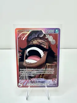One Piece CCG Gol.D.Roger OP13-003 Leader Alt Art NM English - Image 1