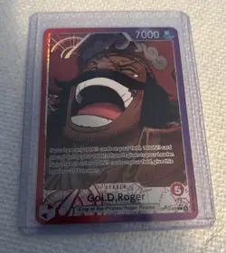 One Piece CCG Gol.D.Roger OP13-003 Leader Alt Art NM English - Image 1