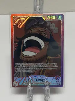 One Piece TCG Gol D. Roger OP13-003 L AR Alt Art Leader NM English - Image 1