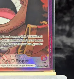 One Piece TCG Gol D. Roger OP13-003 L AR Alt Art Leader NM - Image 5