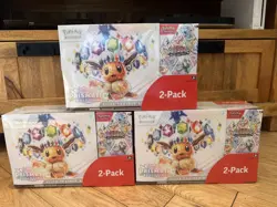3x Pokemon TCG Prismatic Evolutions Costco 2 Pack - ETB & Booster Bundle Sealed - Image 2