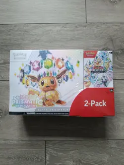 Pokemon TCG Prismatic Evolutions Costco 2 Pack - ETB & Booster Bundle Sealed New - Image 1