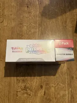 Pokemon TCG Prismatic Evolutions Costco 2 Pack - ETB & Booster Bundle Sealed New - Image 2