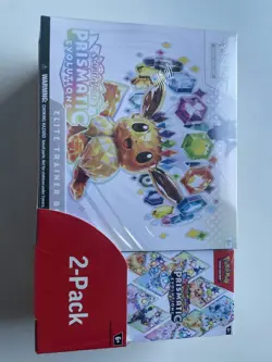 Pokemon TCG Prismatic Evolutions Costco 2 Pack - ETB & Booster Bundle Sealed New - Image 1