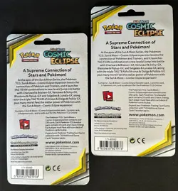 POKEMON SUN MOON COSMIC ECLIPSE BLISTER BOOSTER PACK NEW MISMAGIUS & TERRAKION - Image 2