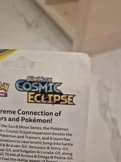 Pokemon Sun & Moon Cosmic Eclipse Sealed Blister Pack Mismagius Promo Coin - Image 4