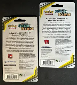 POKEMON SUN MOON COSMIC ECLIPSE BLISTER BOOSTER PACK NEW MISMAGIUS & TERRAKION - Image 2