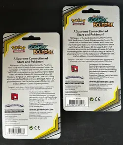 POKEMON SUN MOON COSMIC ECLIPSE BLISTER BOOSTER PACK NEW MISMAGIUS & TERRAKION - Image 2