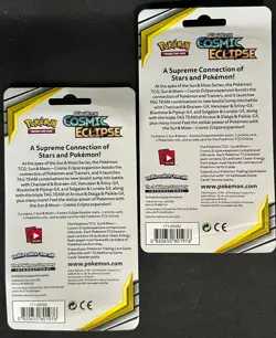 POKEMON SUN MOON COSMIC ECLIPSE BLISTER BOOSTER PACK NEW MISMAGIUS & TERRAKION - Image 2