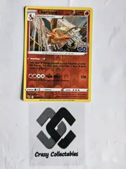 Pokemon Cards Charizard 010/078 Pokemon Go Reverse Holo Mint Card - Image 1