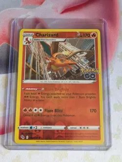Charizard 010/078 Pokemon Go Pokemon Card Reverse Holo Rare Charizard PO-GO Swsh - Image 4
