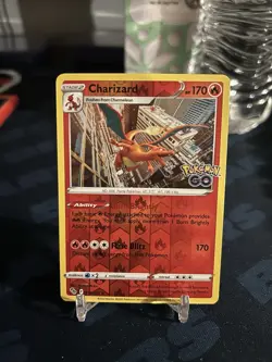 Charizard Pokemon Go 010/078 Reverse Holo 2022 TCG Trading Card Game - Image 1