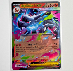 Mega Charizard X ex 013/094 Phantasmal Flames Double Rare Holo Pokemon Card TCG - Image 1