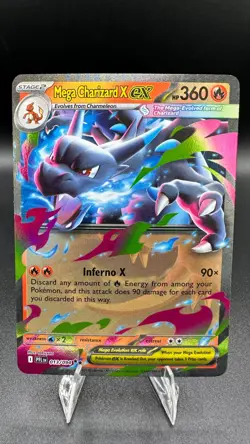 Pokemon Mega Charizard X ex 013/094 Phantasmal Flames Double Rare Holo TCG Card - Image 1